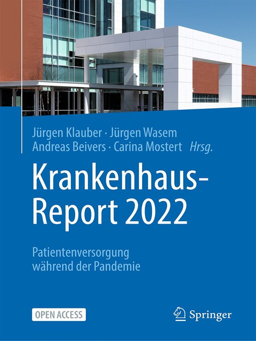 Title details for Krankenhaus-Report 2022 by Jürgen Klauber - Available